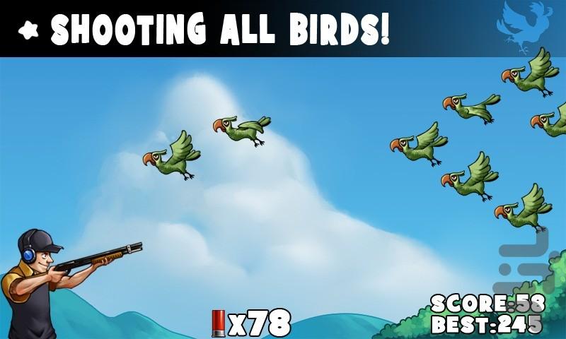 99 Bullets: Bird Shooting - Gameplay image of android game