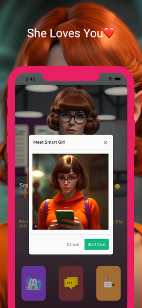 Smart Girl: AI Girlfriend - Image screenshot of android app
