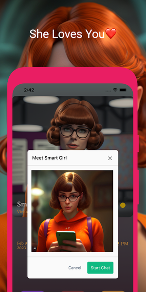 Smart Girl: AI Girlfriend - Image screenshot of android app