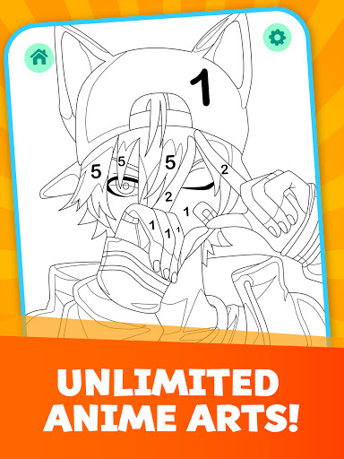 Anime Paint - Anime Coloring Book - Manga Coloring for Android - Download |  Cafe Bazaar