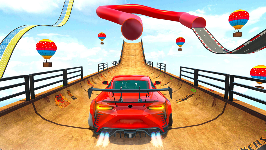 Car Stunt Mega Ramp: Car Games - Gameplay image of android game