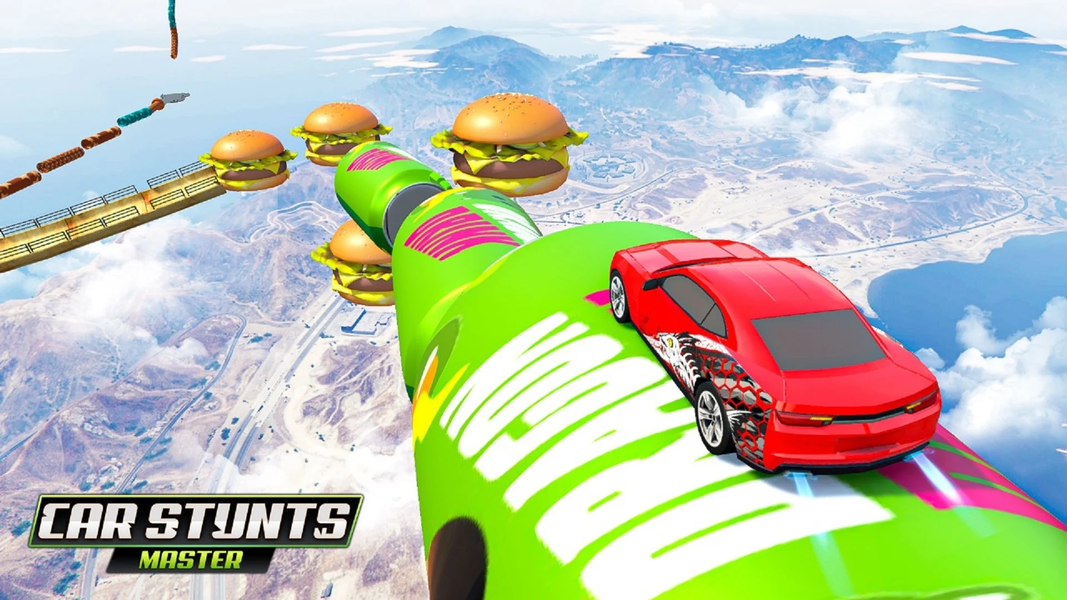 Car Stunt Mega Ramp: Car Games - Gameplay image of android game