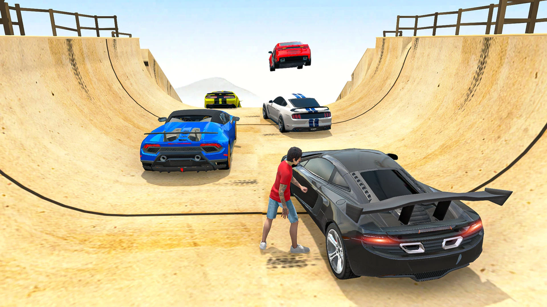 Car Stunt Mega Ramp: Car Games - Gameplay image of android game