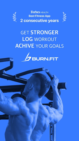 BurnFit - Workout Plan & Log - Image screenshot of android app