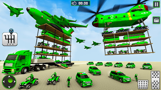 Army Car Transport Truck Game - Gameplay image of android game