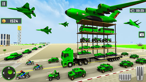 Army Car Transport Truck Game - Gameplay image of android game