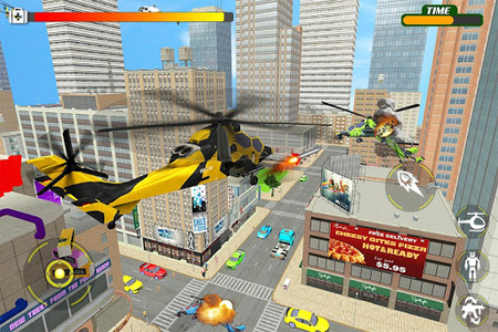 Heli Robot Car Game:Robot Game - عکس بازی موبایلی اندروید