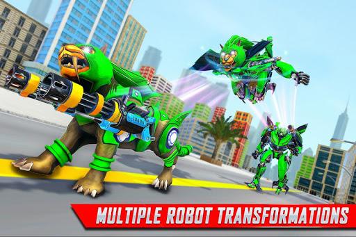 Lion Robot Car Game:Robot Game - Gameplay image of android game