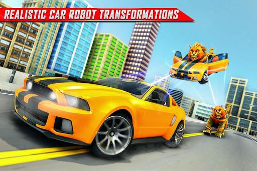 Lion Robot Car Game:Robot Game - Gameplay image of android game