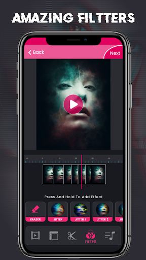 Glitch Video Editor - Effects - عکس برنامه موبایلی اندروید