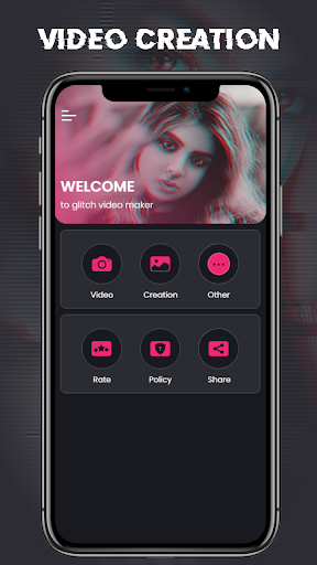 Glitch Video Editor - Effects - عکس برنامه موبایلی اندروید
