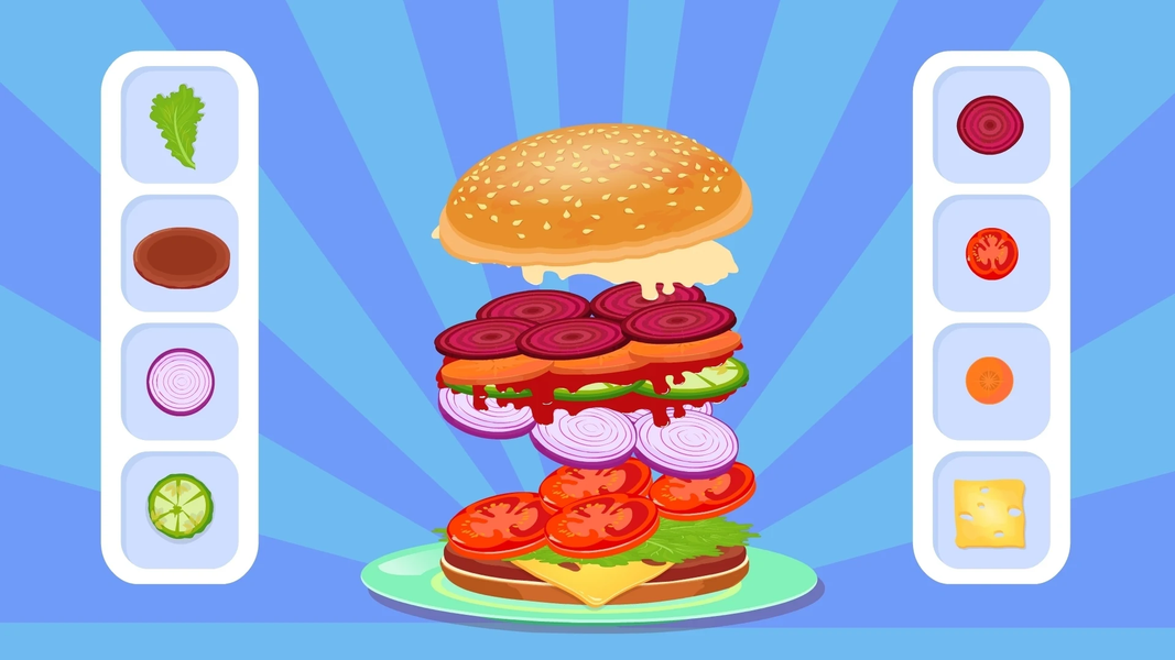 Kids Hamburger Cooking Games - عکس بازی موبایلی اندروید