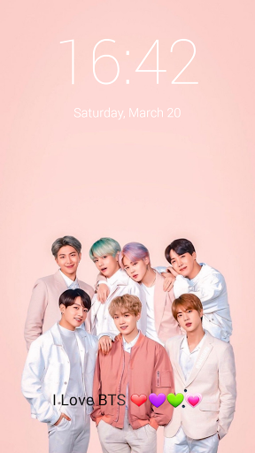 BTS Lock Screen Wallpapers - Image screenshot of android app