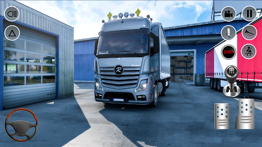 Euro Truck Simulator Truck 3D - Gameplay image of android game