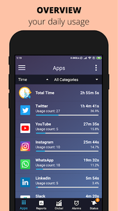 StayFree - Screen Time - عکس برنامه موبایلی اندروید