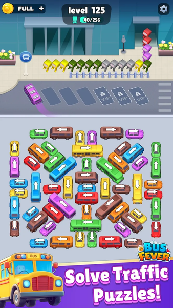 Bus Fever - Car Parking Jam - Gameplay image of android game