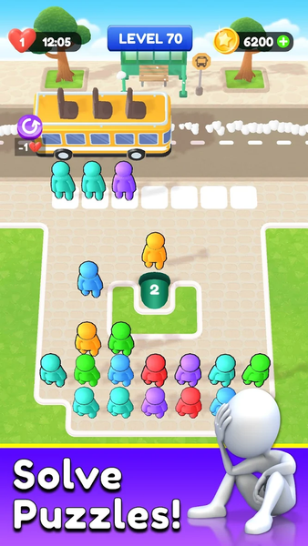 Bus Jam Sort Puzzle - عکس بازی موبایلی اندروید