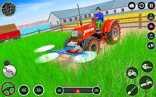Farming Games: Tractor Driving - Gameplay image of android game