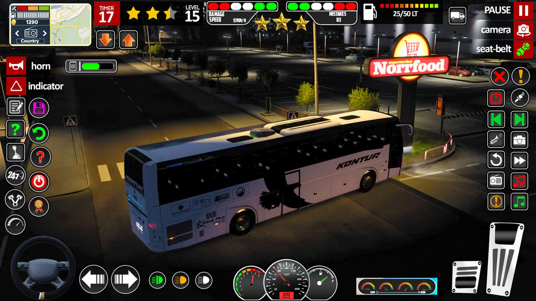 Offroad Bus Journey Bus Game - Gameplay image of android game