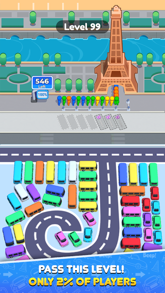 Bus Sort: Color Parking Jam - عکس بازی موبایلی اندروید