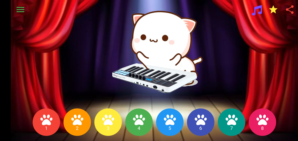Peach Cat Music - عکس برنامه موبایلی اندروید