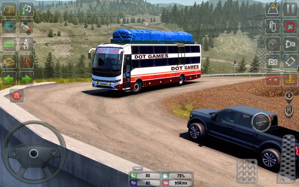 US Bus Simulator: Bus Games 3D - Gameplay image of android game