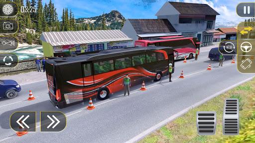 Bus Driving Simulator Bus Game - Gameplay image of android game