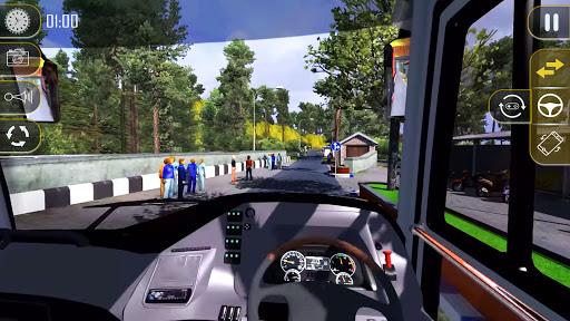 Bus Driving Simulator Bus Game - Gameplay image of android game
