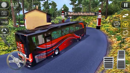 Bus Driving Simulator Bus Game - Gameplay image of android game
