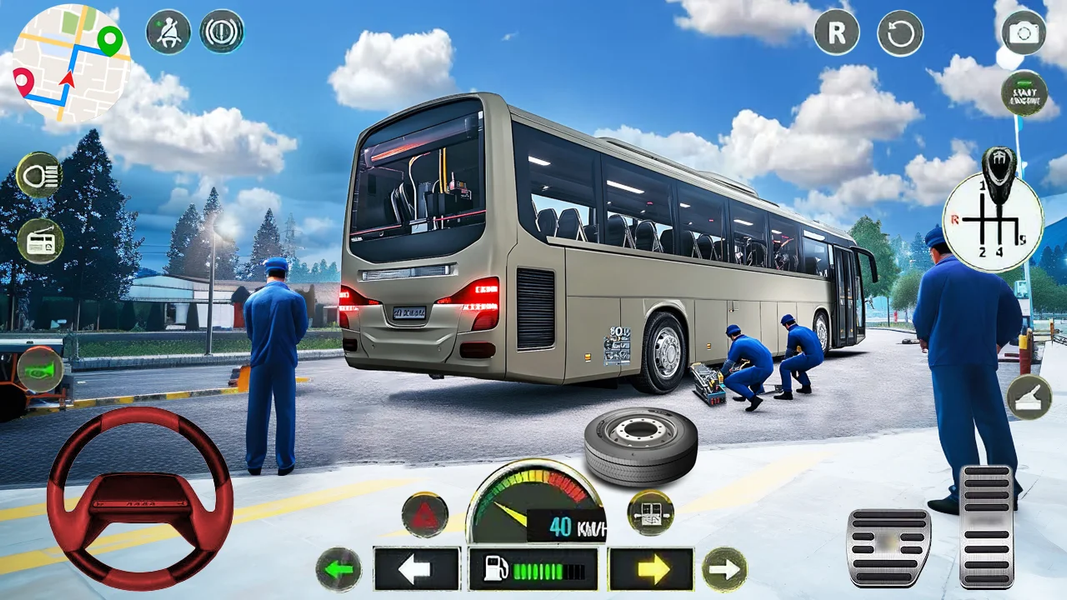 Bus Simulator Driving Game - Gameplay image of android game