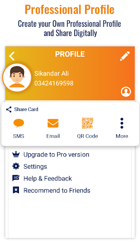 Business Card Scanner & Reader - Free Card Reader - عکس برنامه موبایلی اندروید