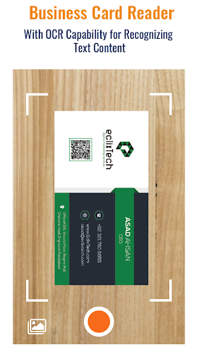 Business Card Scanner & Reader - Free Card Reader - عکس برنامه موبایلی اندروید