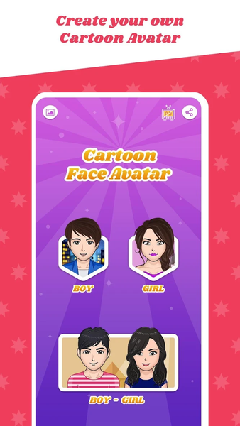 Avatar Maker Cartoon Character - عکس برنامه موبایلی اندروید