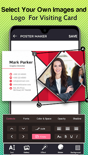 Business, Visiting Card Maker - عکس برنامه موبایلی اندروید