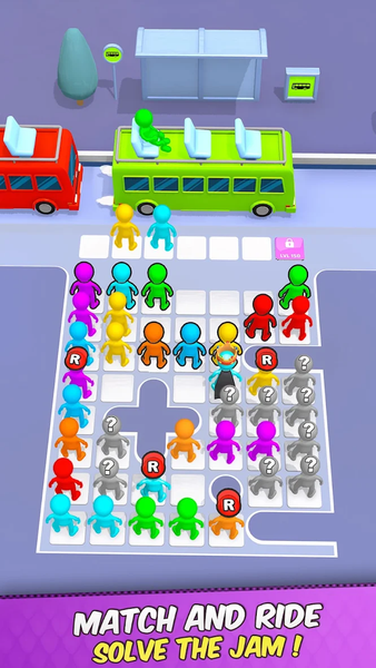 Bus Jam 3D Games - عکس بازی موبایلی اندروید