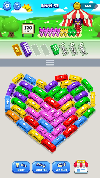 Bus Jam: Traffic Puzzle - Gameplay image of android game