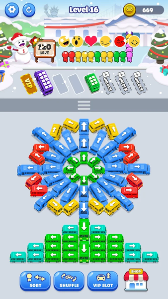 Bus Jam: Traffic Puzzle - Gameplay image of android game
