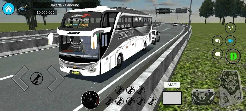 Bus Basuri Lintas Nusantara - Gameplay image of android game