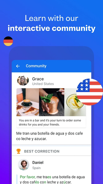 Busuu: Learn English - عکس برنامه موبایلی اندروید