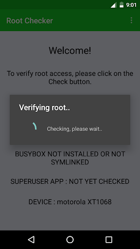 Root Checker - Image screenshot of android app