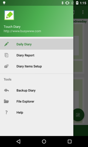 Touch Diary - عکس برنامه موبایلی اندروید