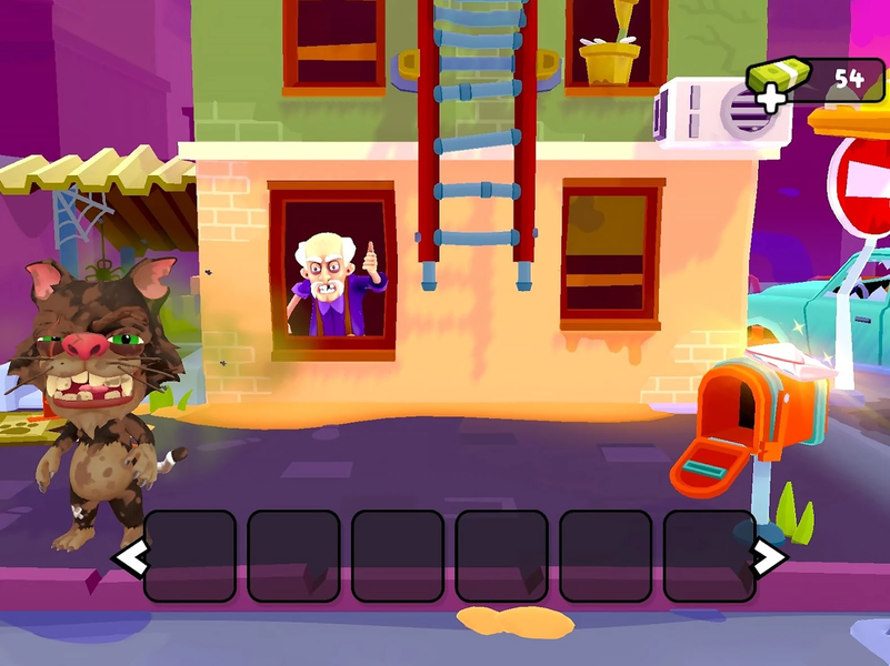 Butch the Cat・Virtual Pet Sim - Gameplay image of android game