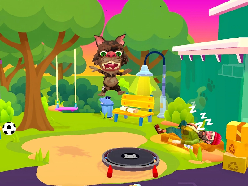 Butch the Cat・Virtual Pet Sim - Gameplay image of android game