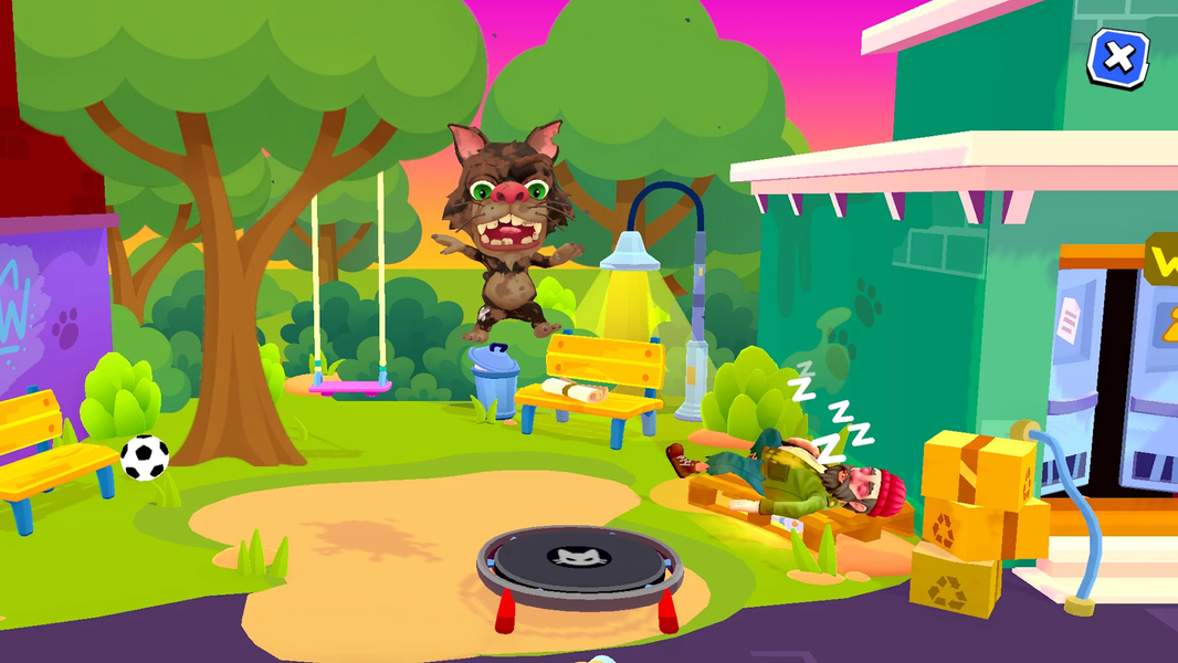 Butch the Cat・Virtual Pet Sim - Gameplay image of android game