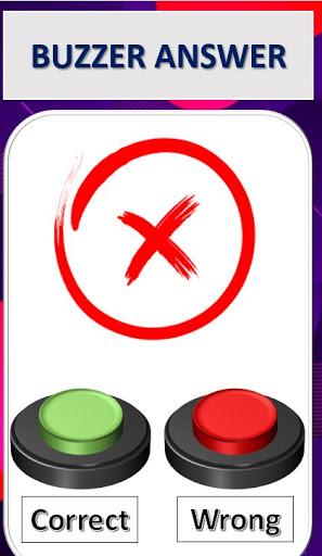 buzzer answer game correct or wrong button - Image screenshot of android app