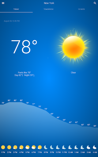 Weather - عکس برنامه موبایلی اندروید