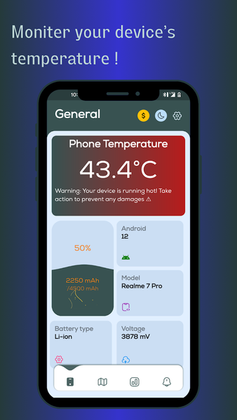 Phone Temperature - عکس برنامه موبایلی اندروید