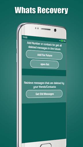 WA-Recovery: Deleted Whats Messages - Image screenshot of android app