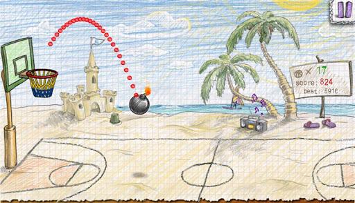 Doodle Basketball 2 - Gameplay image of android game