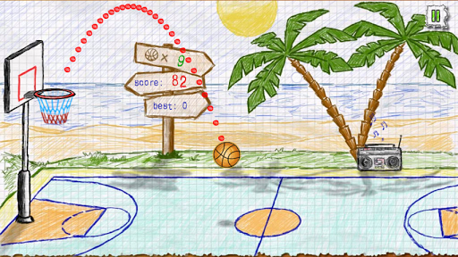 Doodle Basketball - Gameplay image of android game